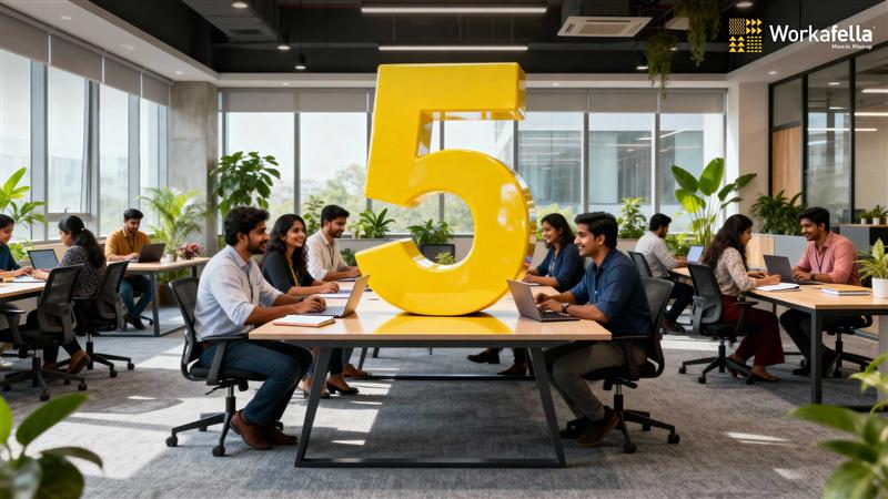 Fully managed office space or 5 features of Workafella Coworking 